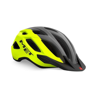MET ΚΡΑΝΟΣ CROSSOVER FLUO YELLOW GRAY MATT