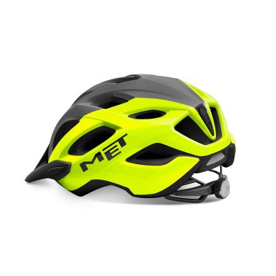 MET ΚΡΑΝΟΣ CROSSOVER FLUO YELLOW GRAY MATT