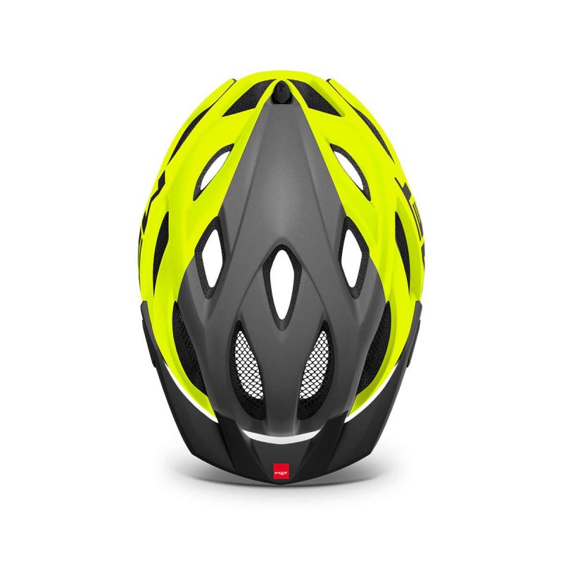 MET ΚΡΑΝΟΣ CROSSOVER FLUO YELLOW GRAY MATT