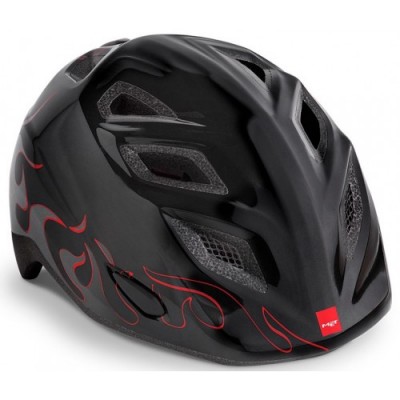 Κράνος MET Genio Black Flames Glossy UN"  52cn-57cm