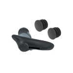 Χερούλια Force με ακροτίμονα και κλείδωμα 150mm Μαύρο