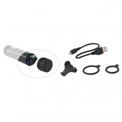 FORCE ΦΑΝΑΡΙ ΕΜΠΡΟΣΘΙΟ USB ΑΛΟΥΜΙΝΙΟΥ 200 LUMEN ΜΕ 4 ΛΕΙΤΟΥΡΓΙΕΣ 45171