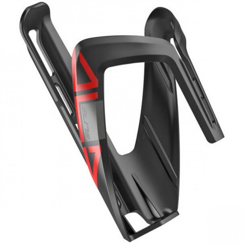 ELITE ALA Bottle Cage - Glossy Black/Red Graphic