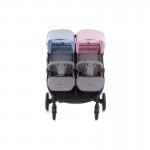 Διπλό καρότσι ChipoLiNo 2 Classy Blue - Pink