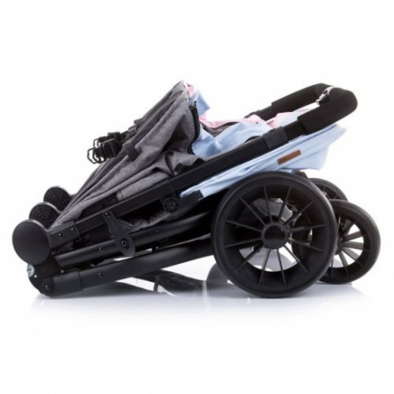 Διπλό καρότσι ChipoLiNo 2 Classy Blue - Pink