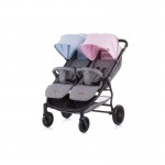 Διπλό καρότσι ChipoLiNo 2 Classy Blue - Pink