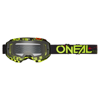 O'Neal B-10 Goggle ATTACK black/neon yellow - clear