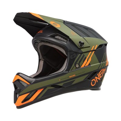O'Neal BACKFLIP Helmet STRIKE black/orange/olive