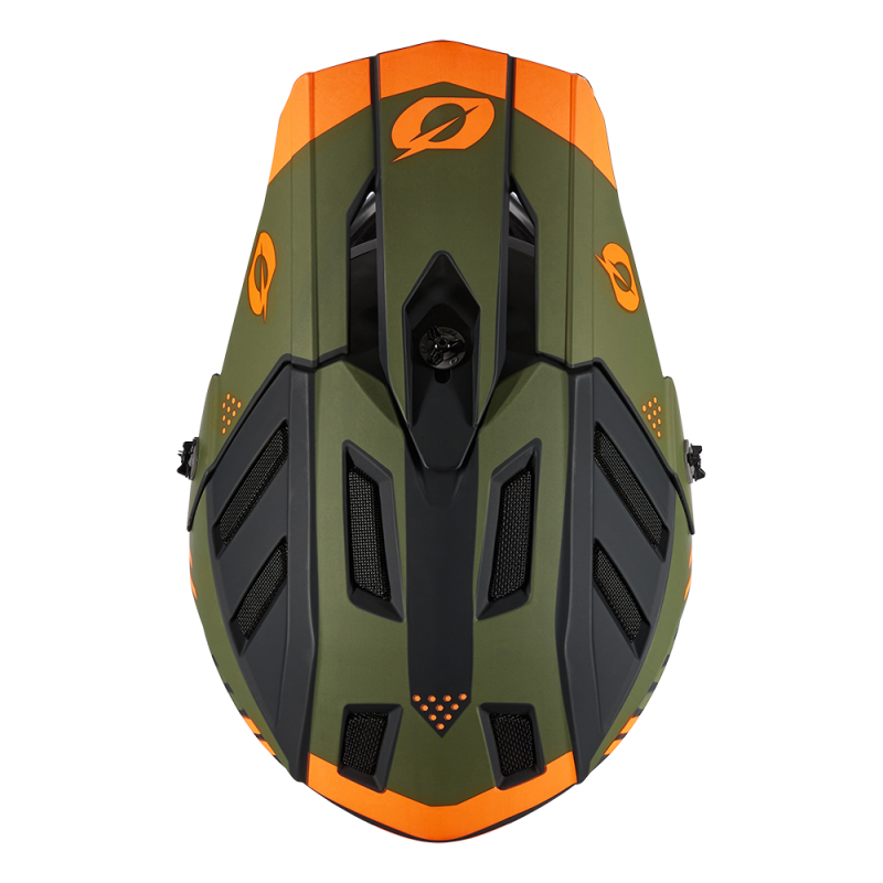 O'Neal BACKFLIP Helmet STRIKE black/orange/olive