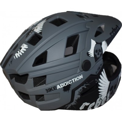Κράνος Full Face MOON Rebel Black Matt Grey