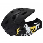 MOON ΚΡΑΝΟΣ ΠΟΔΗΛΑΤΟΥ FULL FACE REBEL BLACK MATT YELLOW