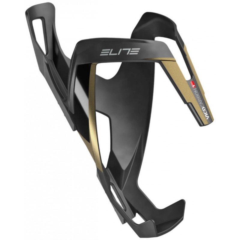 Elite Vico Carbon Bottle Cage Matte Black/Gold