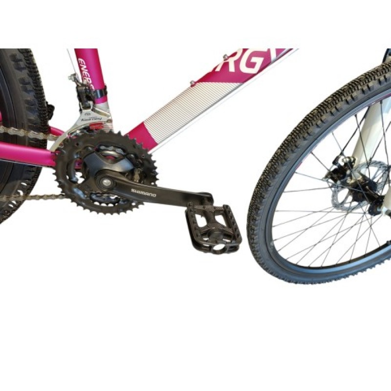 ENERGY ΠΟΔΗΛΑΤΟ MOUNTAIN ΑΛΟΥΜΙΝΙΟΥ ΜΕ ΜΗΧΑΝΙΚΑ ΔΙΣΚΟΦΡΕΝΑ 26" ARTISTIC MAGENTA΄N΄WHITE MATT ΜΕ LOCKOUT