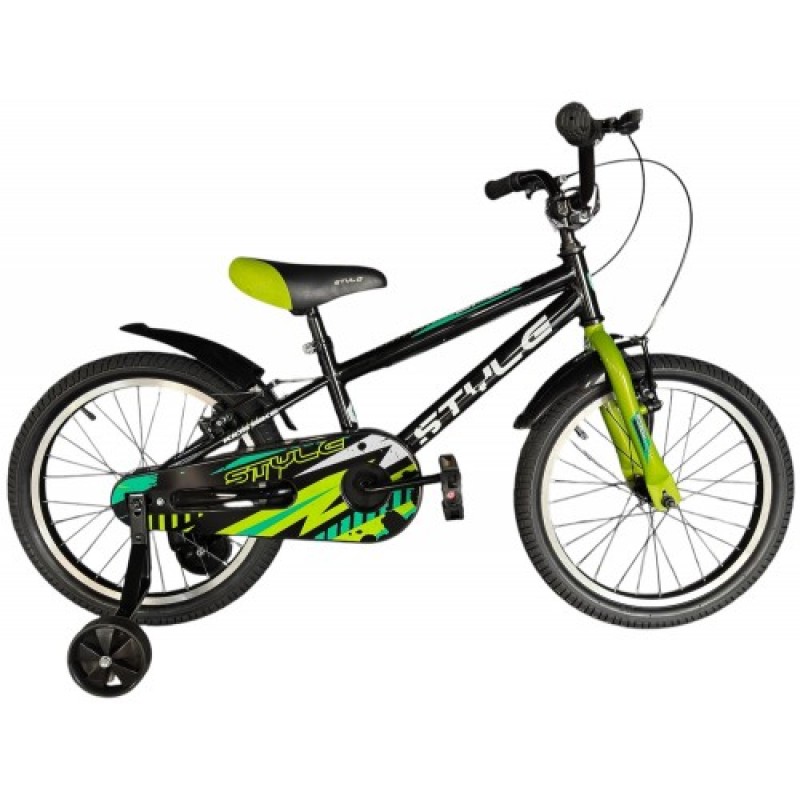 Παιδικό ποδήλατο 18" Style Sporty V-Brake - Black "n" Green