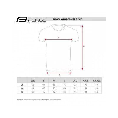 ΜΠΛΟΥΖΑ FORCE BIKE ΜΑΥΡΗ