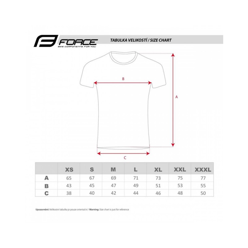 ΜΠΛΟΥΖΑ FORCE BIKE ΚΟΚΚΙΝΗ 